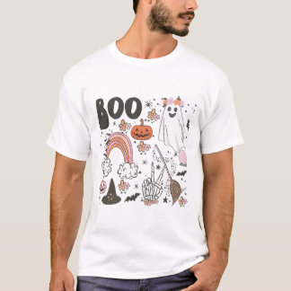 Boo Funny Cute Ghost Halloween T-Shirt