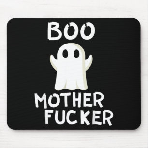 Boo Funny Ghost Halloween Costume Mouse Pad