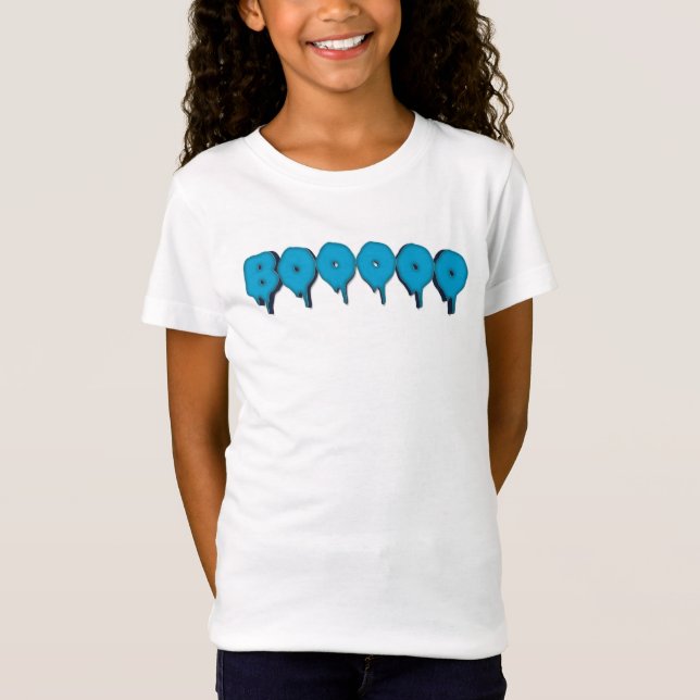 boo funny ghost text T-Shirt (Front)