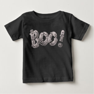 Boo Funny Ghosts Cute Baby Boy Girl Halloween 2023 Baby T-Shirt