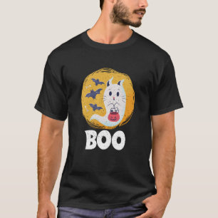 Boo Funny Halloween Cat Ghost Lover Halloween Part T-Shirt