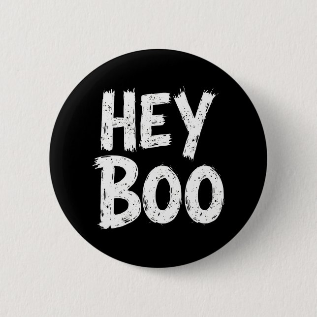 Boo Funny Halloween Ghost  6 Cm Round Badge (Front)