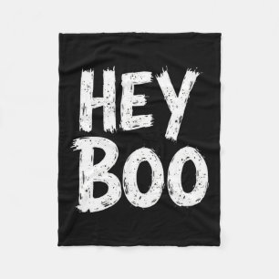 Boo Funny Halloween Ghost  Fleece Blanket