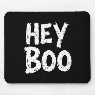 Boo Funny Halloween Ghost Mouse Pad