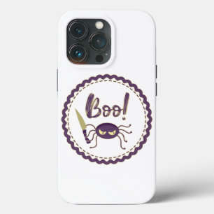Boo funny Halloween spider character knife hand iPhone 13 Pro Case