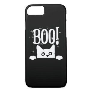 Boo! Funny Hiding Peekabo Scary Halloween Case-Mate iPhone Case