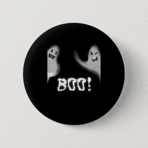 Boo! Funny Hiding Peekaboo Scary Halloween 6 Cm Round Badge