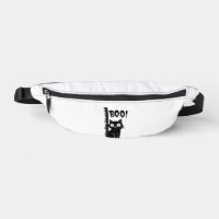 Boo!  Funny Hiding Peekaboo Scary Halloween Cat