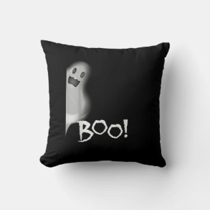 Boo! Funny Hiding Peekaboo Scary Halloween Cushion