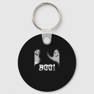 Boo! Funny Hiding Peekaboo Scary Halloween Key Ring
