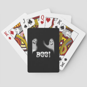 Boo! Funny Hiding Peekaboo Scary Halloween Playing Cards
