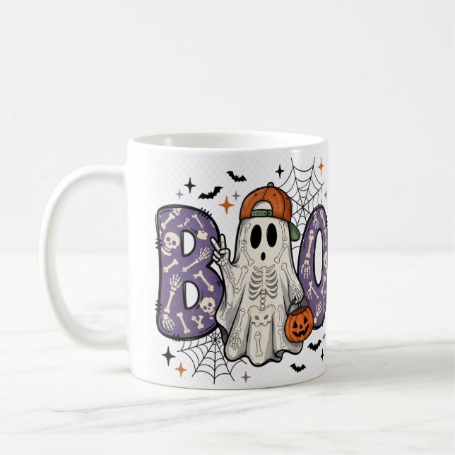 Boo Ghost Coffee Mug (Left)