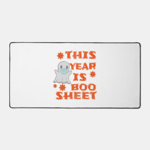 Boo Ghost Halloween Halloween Desk Mat