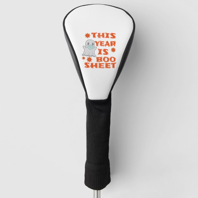 Boo Ghost Halloween Halloween Golf Head Cover (Front)