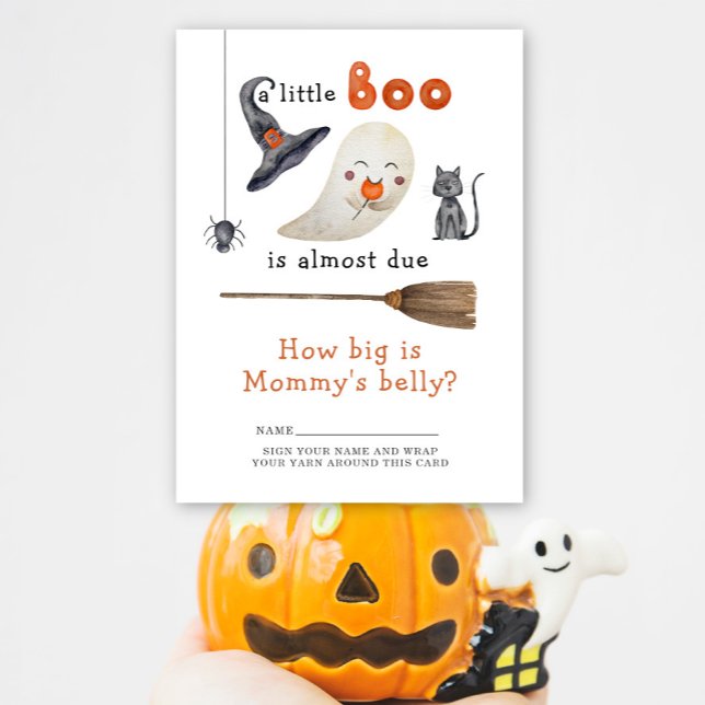 Boo! Ghost - how big is mummy's belly Enclosure Card (Creator Uploaded)