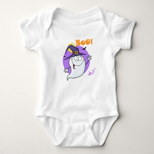 Boo Ghost Infant Creeper (Front)