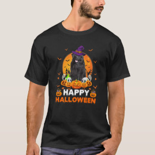 Boo Ghost Scary Pumpkin Witch Newfoundland Dog Hal T-Shirt