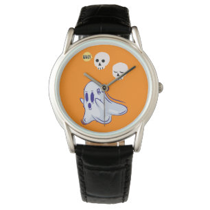 Boo Ghost UK 31 Spooky USA Skull October Halloween Watch