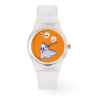 Boo Ghost UK 31 Spooky USA Skull October Halloween Watch
