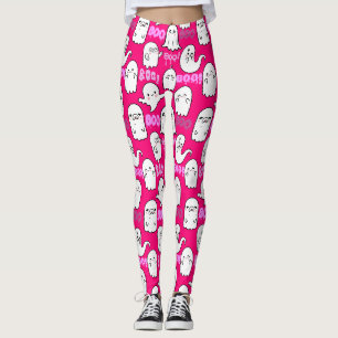 Boo, ghostly feel.b B Pink BG Leggings