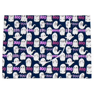 Boo, ghostly feel.b D Blue BG Large Gift Bag