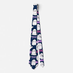 Boo, ghostly feel.b D Blue BG Tie