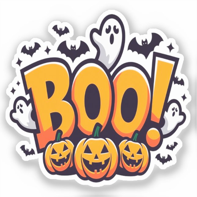 Boo ghosts halloween  (Front)