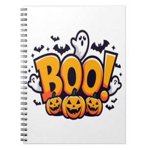 Boo ghosts halloween  notebook