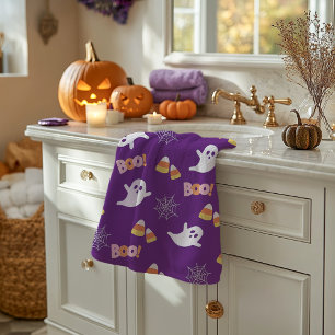 Boo ghosts hand towel