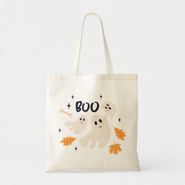 Boo Ghosts Tote Bag (Front)