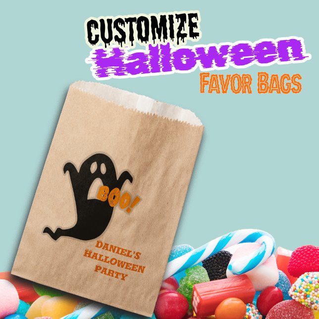Boo Ghoul Custom Name Favour Bags (Creator Uploaded)