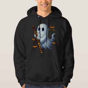 Boo Ghoul Playing Bassoon Halloween Musical Instru Hoodie