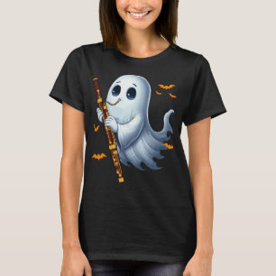 Boo Ghoul Playing Bassoon Halloween Musical Instru T-Shirt