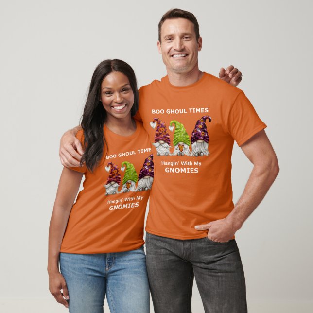 Boo Ghoul Times Hanging with My Gnomies Halloween T-Shirt (Unisex)