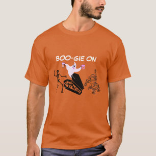 Boo Gie On Spooky Funny Ghost Mummy Tee