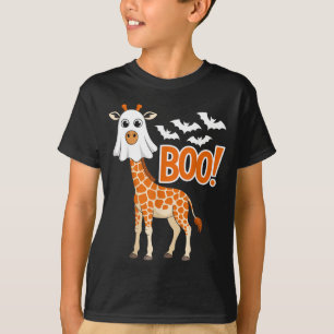 Boo Giraffe Costume Funny Animal Lovers Halloween T-Shirt