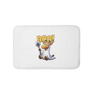 Boo Giraffe Halloween Ghost Giraffe _1 Bath Mat