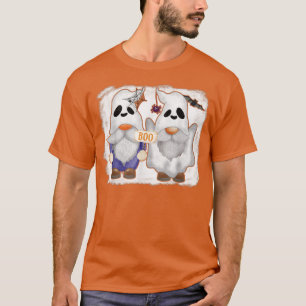 Boo Gnome Ghost Halloween Costume Family Matching T-Shirt