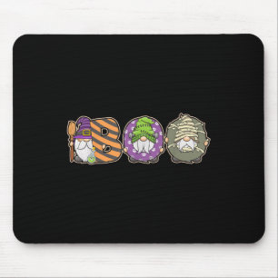 Boo Gnome Spooky Ghost Witches Halloween Costume Mouse Pad