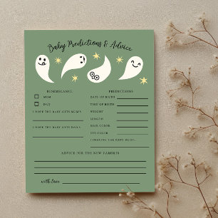 Boo Green Baby Shower Baby Predictions & Advice