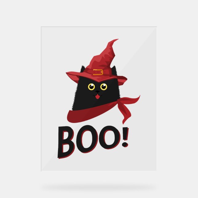 Boo Halloween         Acrylic Sign (Front)