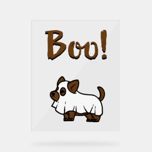Boo Halloween Acrylic Sign