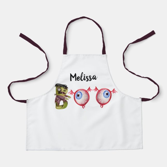 BOO! Halloween apron for kids (Front)