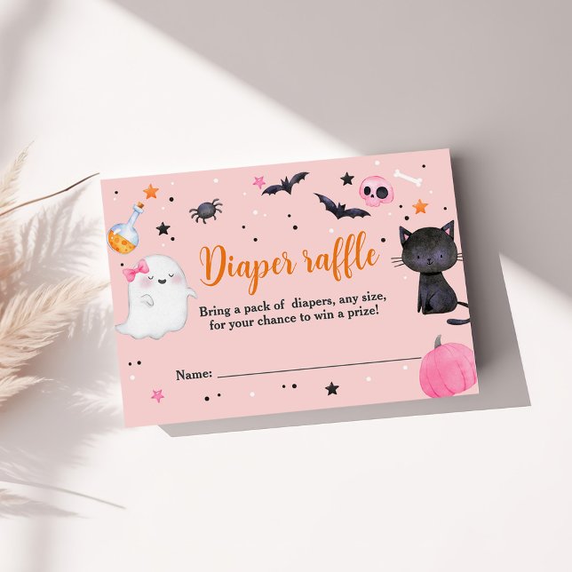 Boo Halloween Baby Shower Diaper Raffle Card (Creator Uploaded)