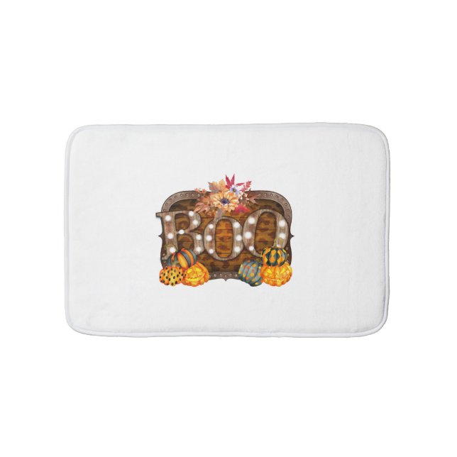 Boo Halloween       Bath Mat (Front)