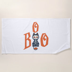 Boo Halloween        Beach Towel
