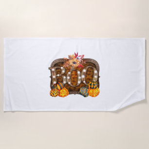 Boo Halloween       Beach Towel