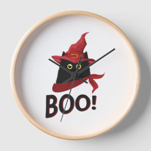 Boo Halloween         Clock