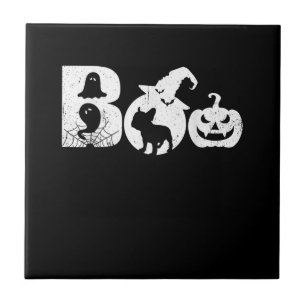 Boo Halloween Costume French Bulldog Gifts Tile