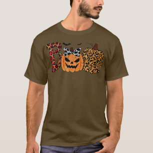 Boo Halloween Costume Groovy Spooky Boo Crew Girls T-Shirt